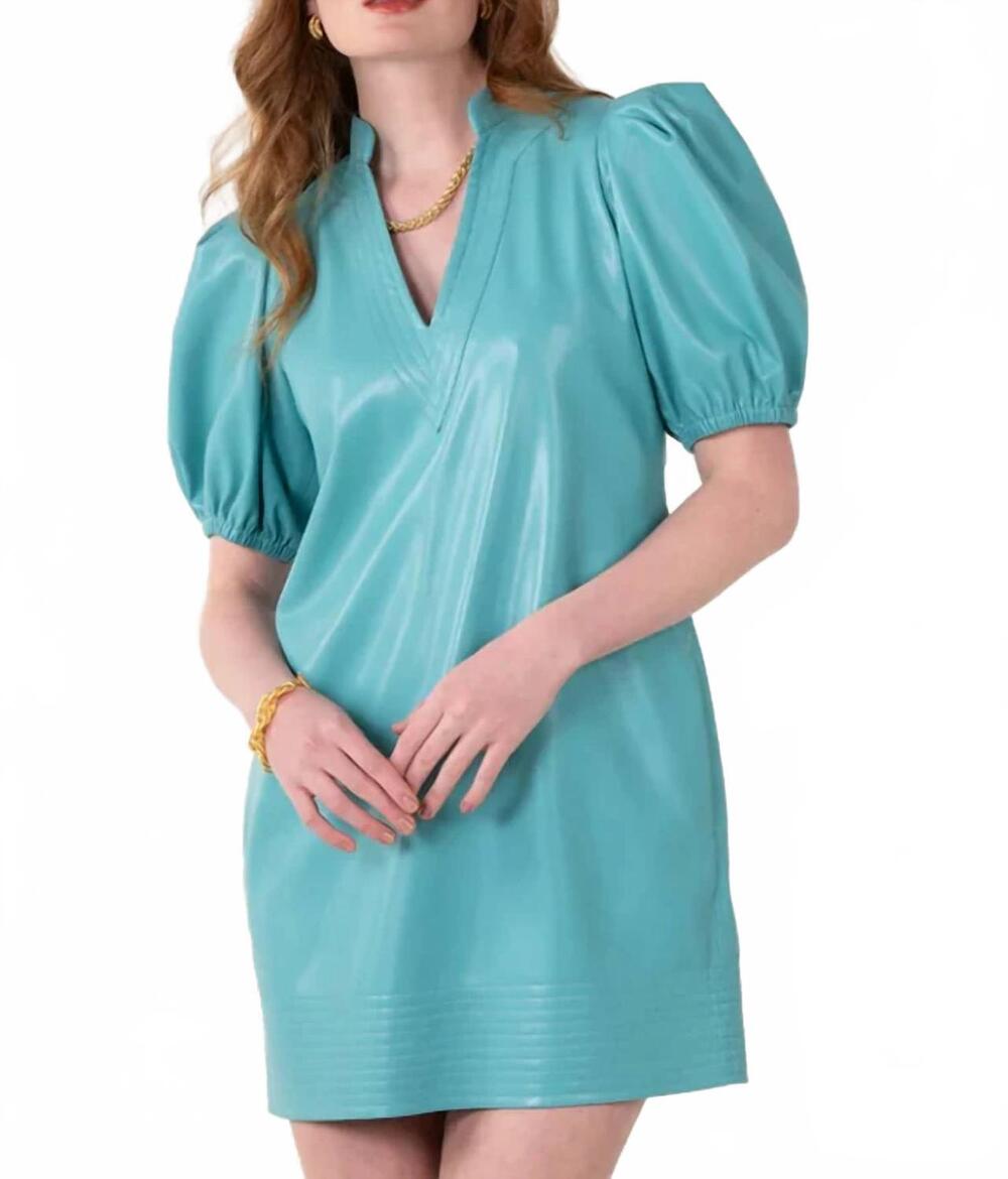NEW EMILY MCCARTHY hampton mini dress in seaglass